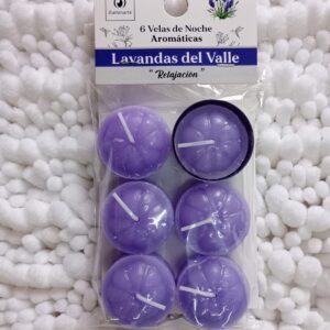 VELAS DE NOCHE BLANCA/COLOR X6 COLGABLE