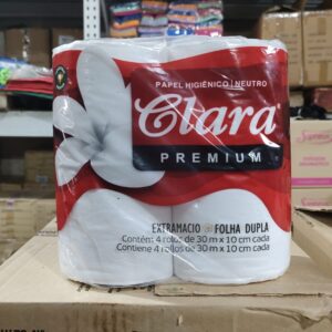 PAPEL HIGIENICO CLARA PREMIUM 1x12 30m