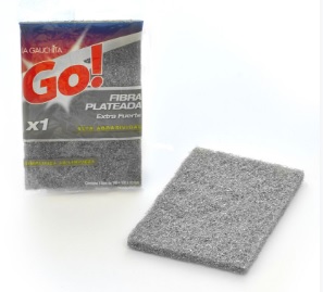 ESPONJA FIBRA PLATEADA GO! Extra fuerte