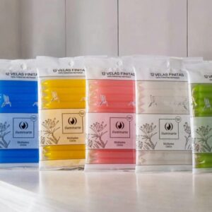 VELAS LARGA FINITA COLOR/BLANCA X12unid