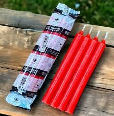 VELA LARGA ROJA X 4 unidades ILUMINARTE