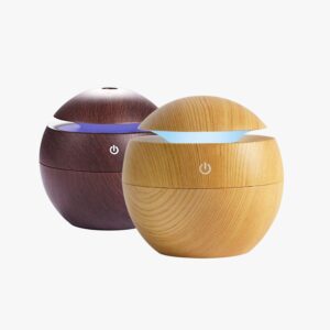 HUMIDIFICADOR 708D Esfera Simil Madera 10 cm