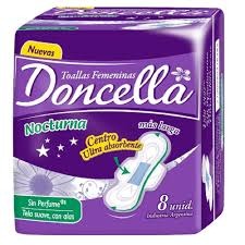 TOALLA FEMENINA NOCTURNA X8 DONCELLA