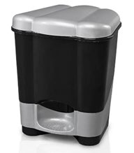CESTO CON PEDAL 22L NEGRO