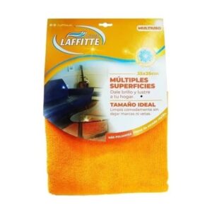 PAÑO MICROF MULTIUSOS NARANJA 35X35